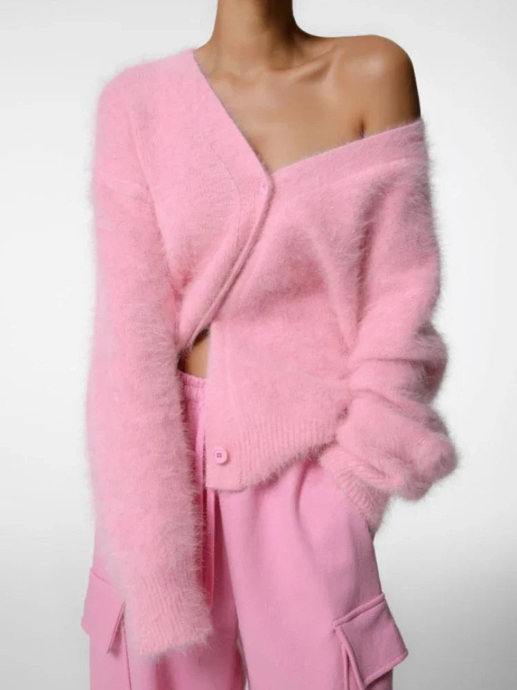 Women's Oversized Cashmere Cardigan