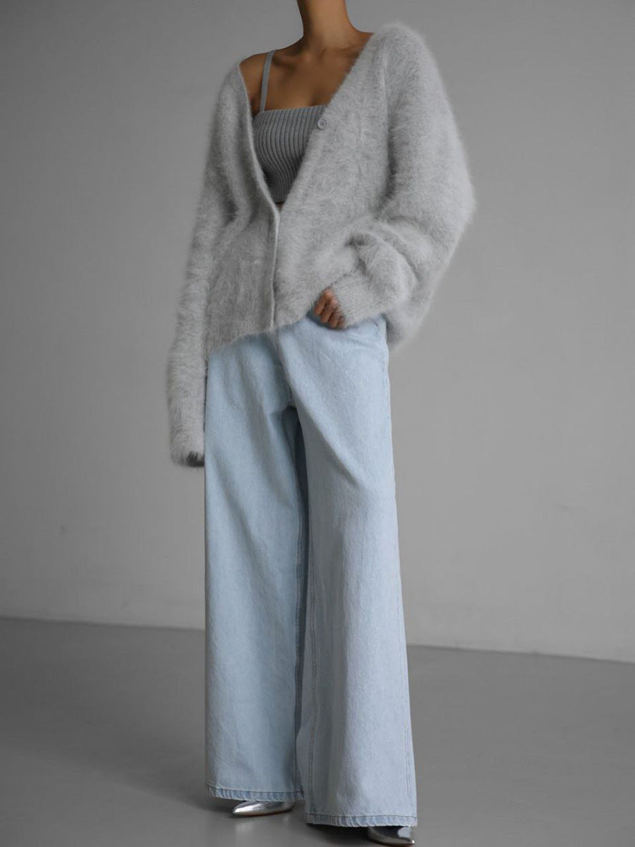 Women's Oversized Cashmere Cardigan