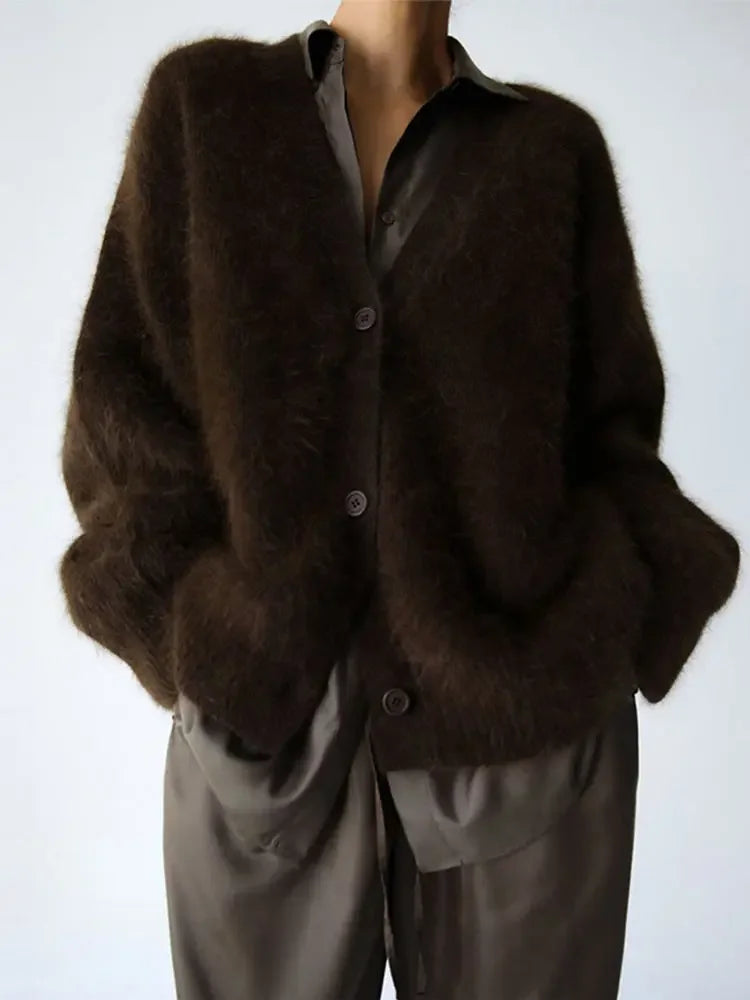 Women's Oversized Cashmere Cardigan