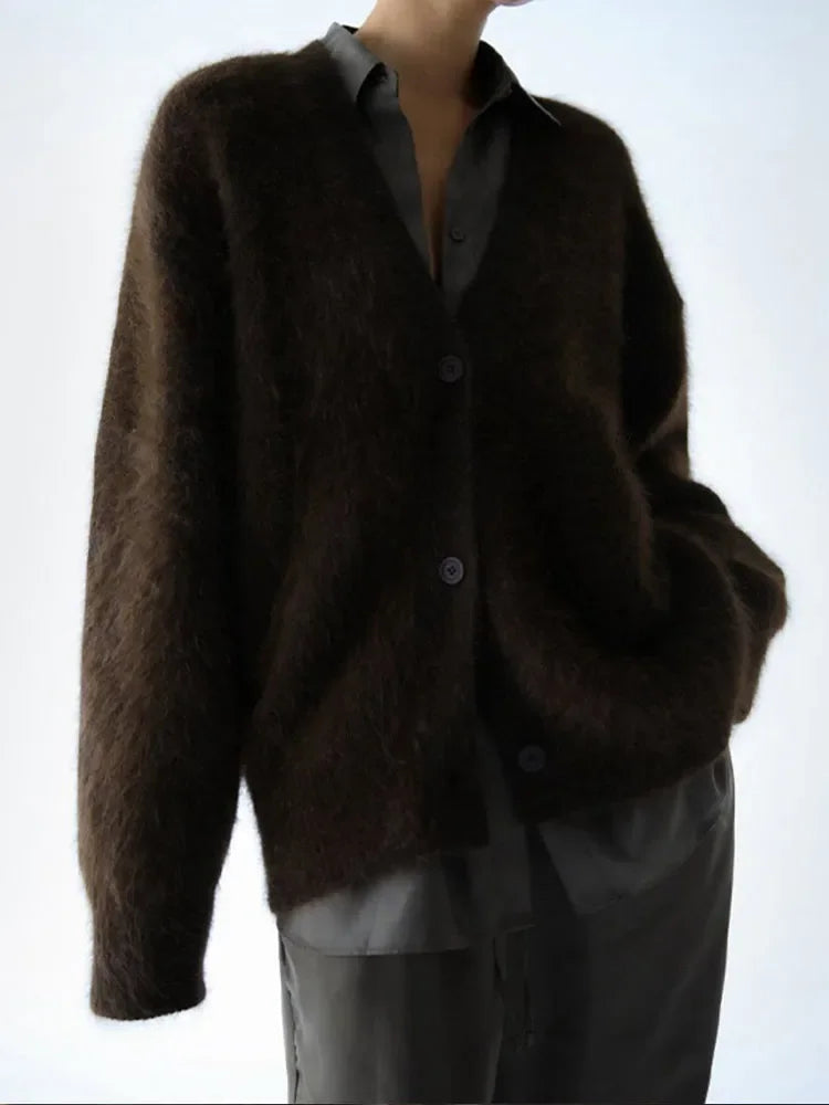 Women's Oversized Cashmere Cardigan