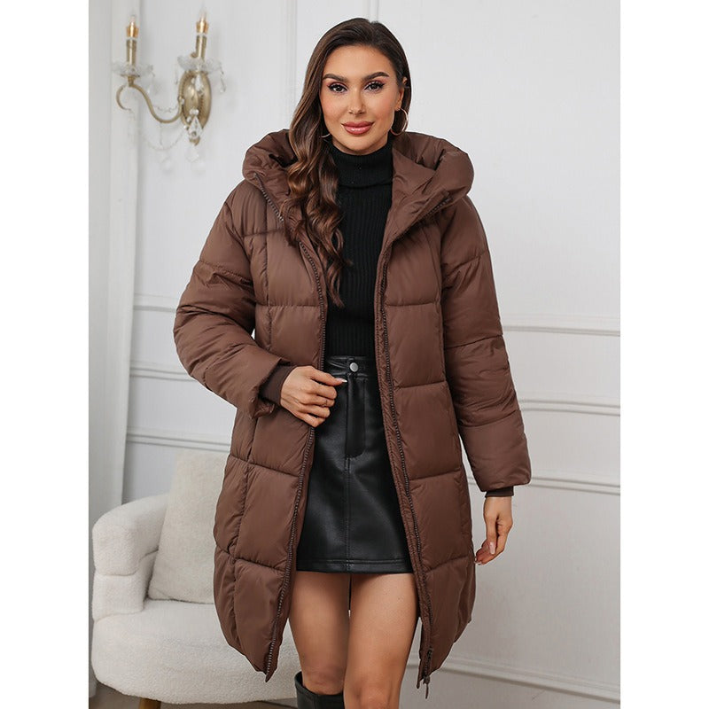 Women's Quilted Hooded Coat